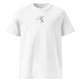 The Society Tee in White with Marshall Society monogram chest detail